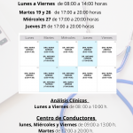 Horario de Septiembre